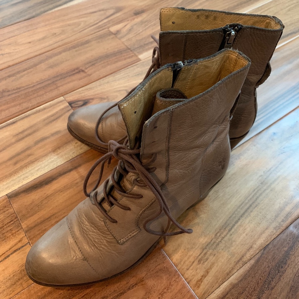 Frye Lace Up Booties